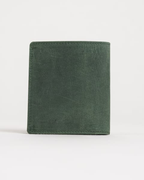 Florida (Sleek Series) - Men’s Original Leather Wallet (Rugged Green) - Image 2