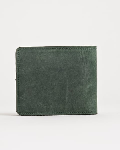 Broadway  (Sleek Series) - Men’s Original Leather Wallet (Rugged Green) - Image 5