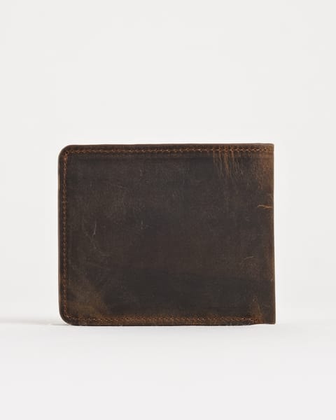 Broadway (Sleek Series) - Men’s Original Leather Wallet (Rugged Brown) - Image 4