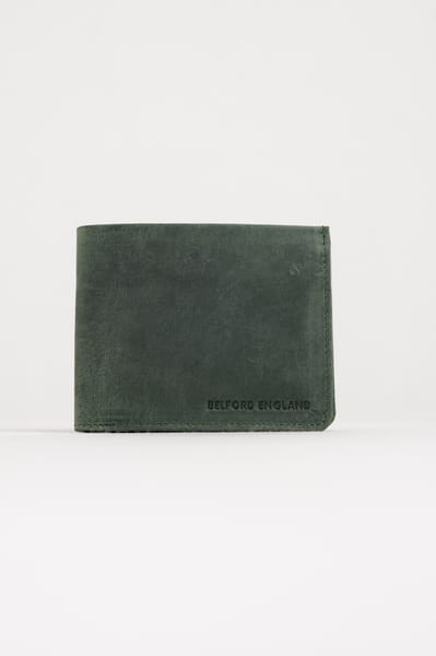 Texas (Sleek Series) - Men’s Original Leather Wallet (Rugged Green) - Image 3