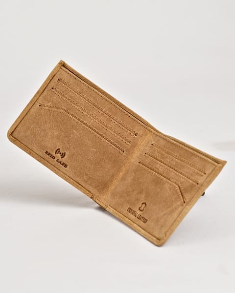 Texas (Sleek Series) - Men’s Original Leather Wallet (Rugged Tan) - Image 2