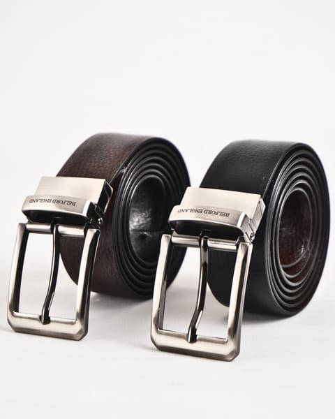 Brazil - Men's Original Leather Belt  Reversible (Black & Brown) - 28-44