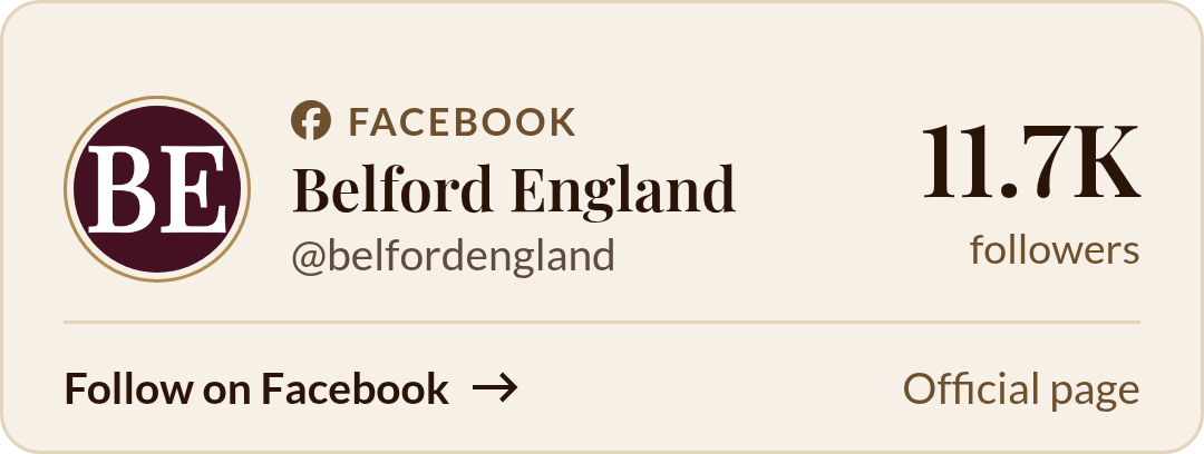Visit Belford England on Facebook (11.7K followers), opens in a new tab