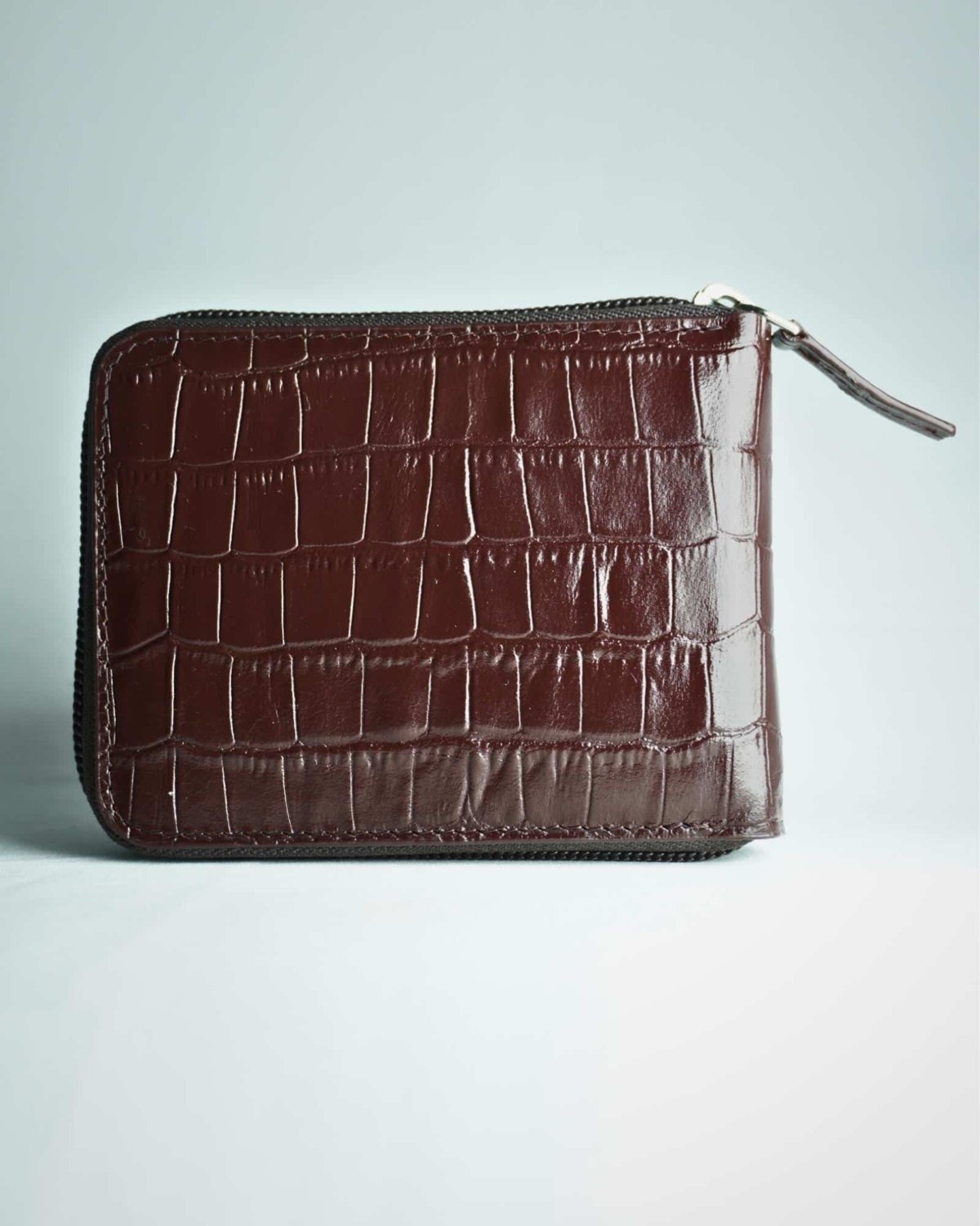 Luxury Series Men's Original Leather Wallet - cherry - Color: Cherry