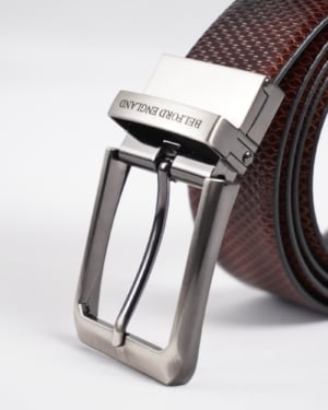 Arsenal Men's Original Leather Belt Reversible (Black & Brown) - 28-44 - Fits Waist Size: 28-44