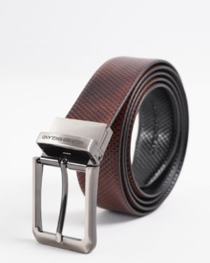 Arsenal Men's Original Leather Belt Reversible (Black & Brown) - 28-44 - Fits Waist Size: 28-44