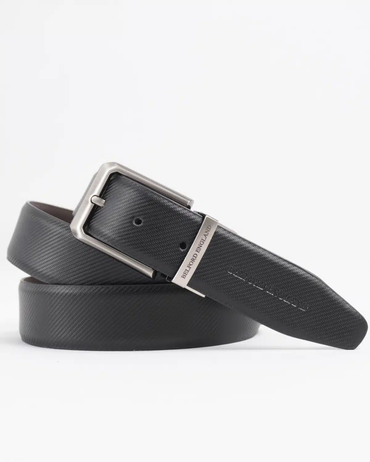 Lazio Men's Original Leather Belt Reversible (Black & Brown) Lazio Men's Original Leather Belt Reversible (Black & Brown)