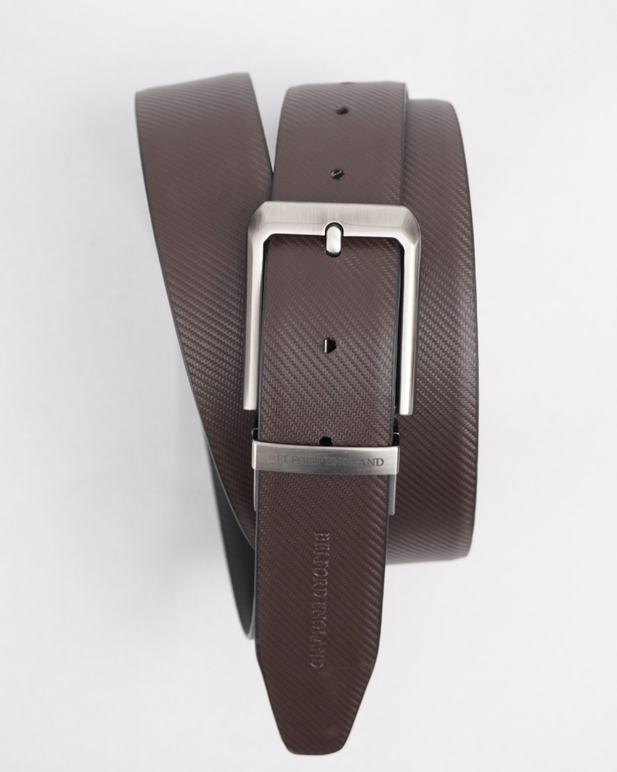 Lazio Men's Original Leather Belt Reversible (Black & Brown) - 28-44 - Fits Waist Size: 28-44