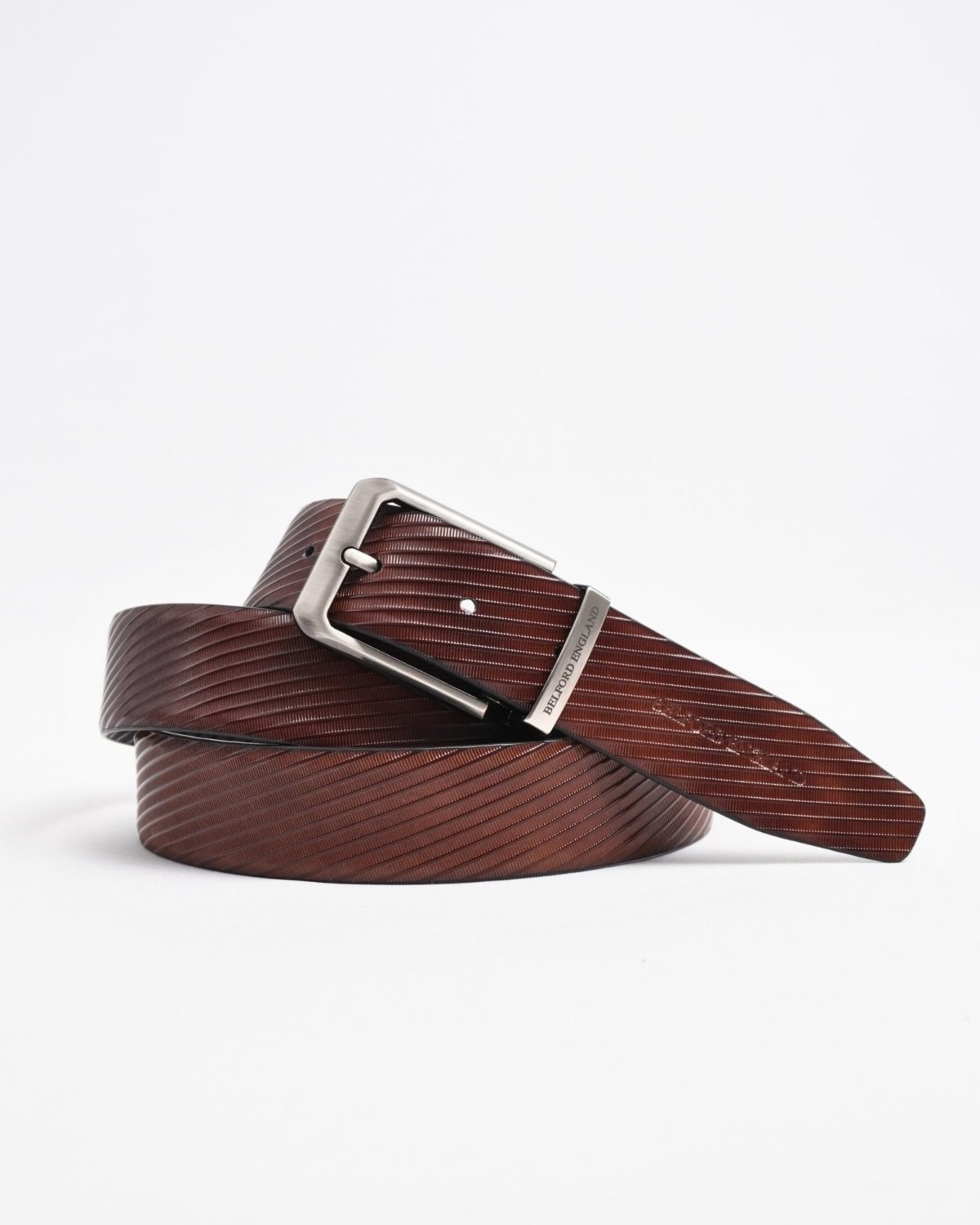 Luton Men's Original Leather Belt Reversible (Black & Brown) - 28-44 - Fits Waist Size: 28-44