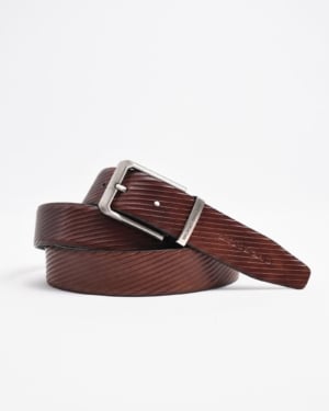 Luton Men's Original Leather Belt Reversible (Black & Brown) - 28-44 - Fits Waist Size: 28-44
