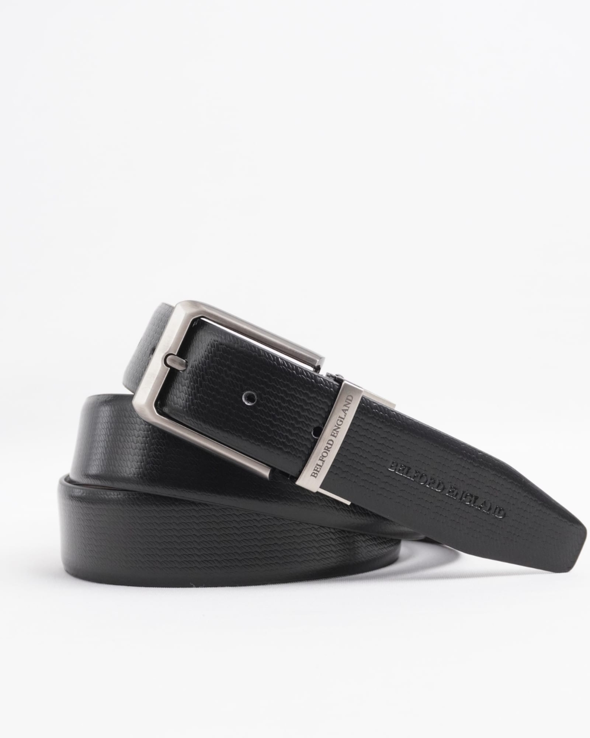 Milan Men's Original Leather Belt Reversible (Black & Brown) Milan Men's Original Leather Belt Reversible (Black & Brown)