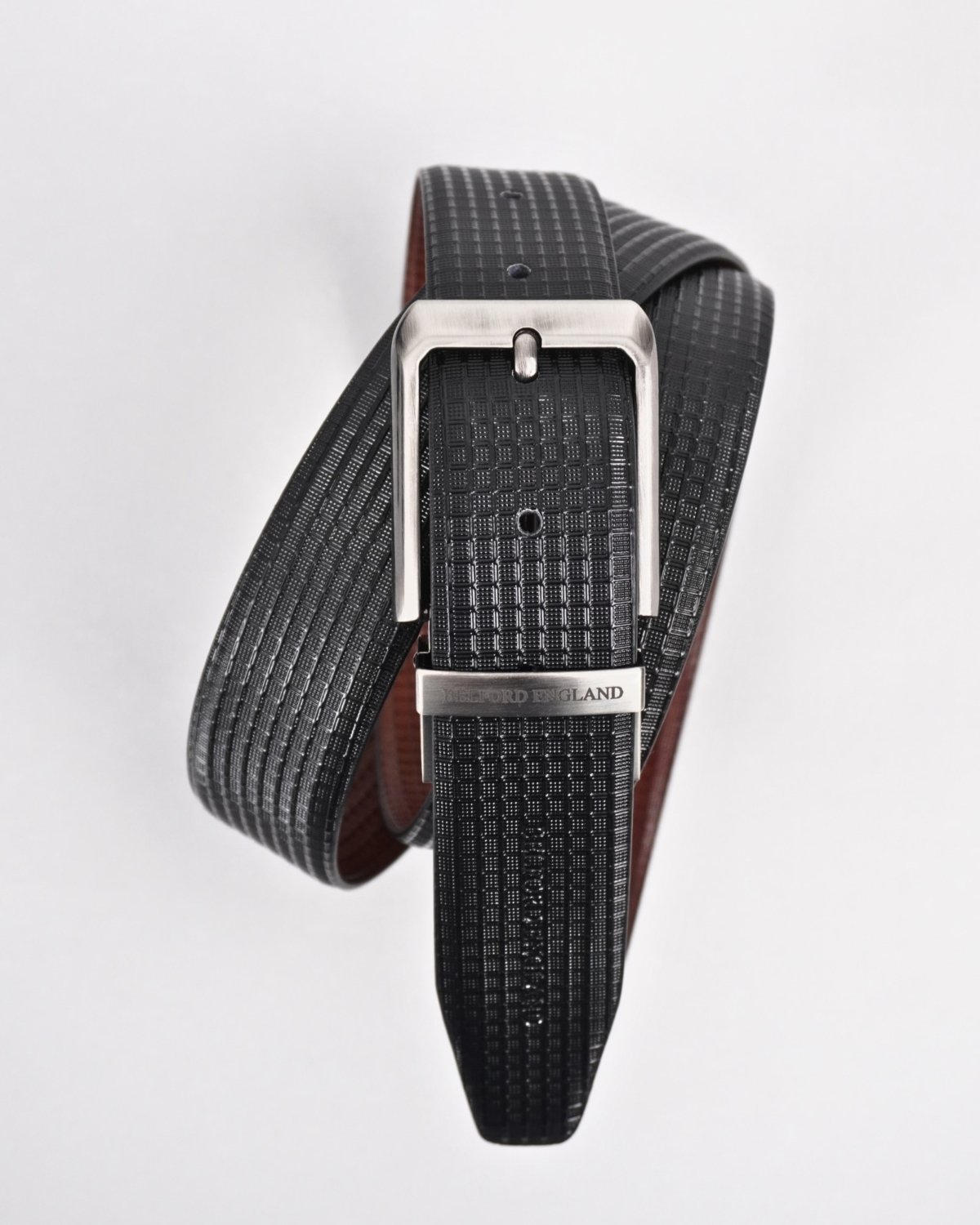 Torino Men's Original Leather Belt Reversible (Black & Brown) - 28-44 - Fits Waist Size: 28-44