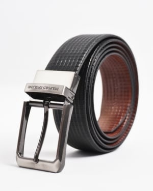 Torino Men's Original Leather Belt Reversible (Black & Brown) - 28-44 - Fits Waist Size: 28-44