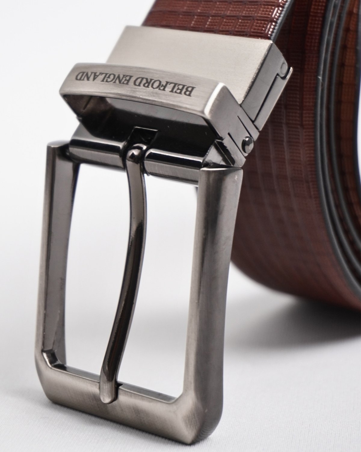 Torino Men's Original Leather Belt Reversible (Black & Brown) - 28-44 - Fits Waist Size: 28-44