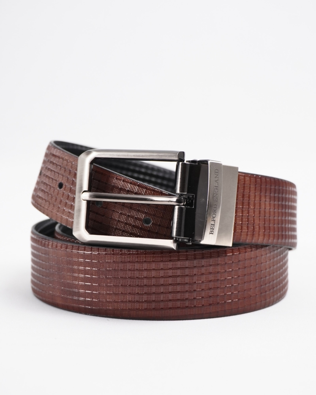 Torino Men's Original Leather Belt Reversible (Black & Brown) - 28-44 - Fits Waist Size: 28-44