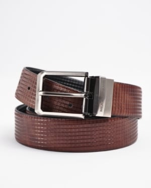 Torino Men's Original Leather Belt Reversible (Black & Brown) - 28-44 - Fits Waist Size: 28-44