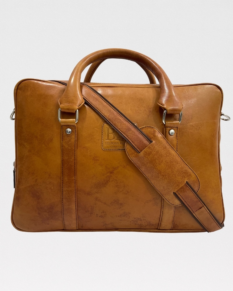 Executive Men's Original Leather Briefcase (Brown) Executive Men's Original Leather Briefcase (Brown)