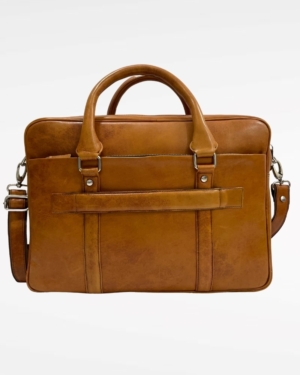 Executive Men's Original Leather Briefcase (Brown)