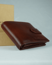 Yorkshire Men’s Original Leather Wallet (Cherry & Brown Blend)