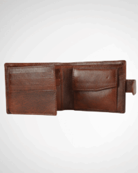 Yorkshire Men’s Original Leather Wallet (Cherry & Brown Blend)