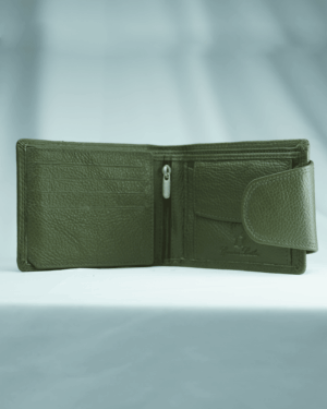 Commando Men’s ORIGINAL LEATHER Wallet | RFID PROTECTED (Military Green)