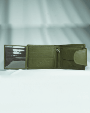 Commando Men’s ORIGINAL LEATHER Wallet | RFID PROTECTED (Military Green)