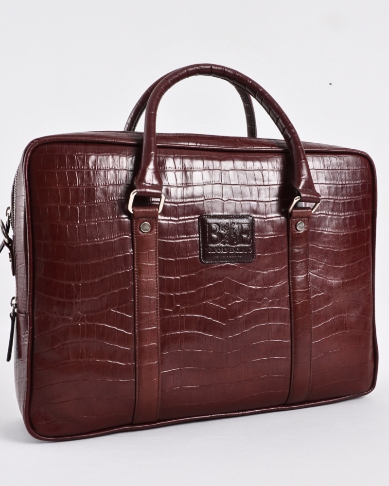 Executive Men's 100% Original Leather Large Briefcase