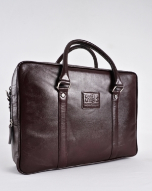 Executive Men's 100% Original Leather Large Briefcase