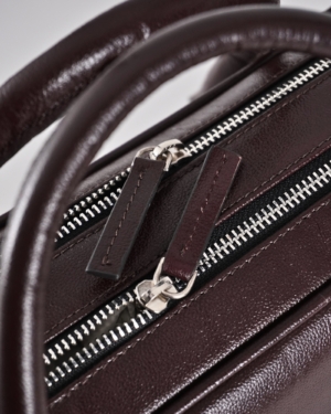 Executive Men's Original Leather Briefcase (Luxury Cherry)