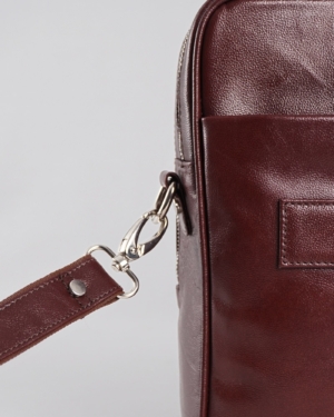 Executive Men's Original Leather Briefcase (Rich Brown)