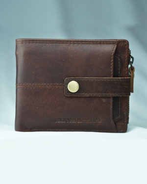 Columbus Men’s Original Leather Wallet Vintage Edition (Brown)