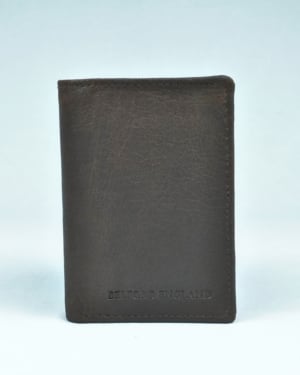 Britian - Men’s Original Leather Tri-Fold Wallet - coffee-brown - Color: Coffee-brown