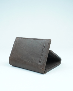 Britian - Men’s Original Leather Tri-Fold Wallet - coffee-brown - Color: Coffee-brown