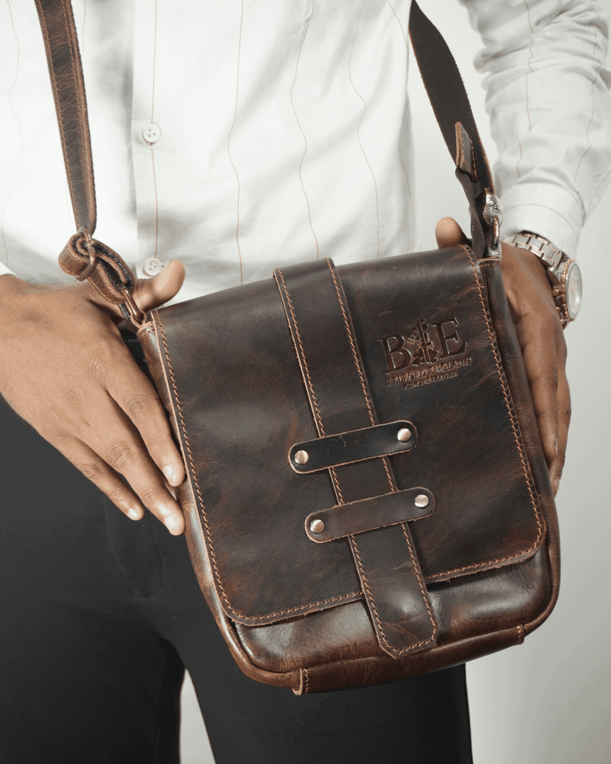 Bentley Original Leather Sling Messenger Bag (Multipurpose Bag) Bentley Original Leather Sling Messenger Bag (Multipurpose Bag)