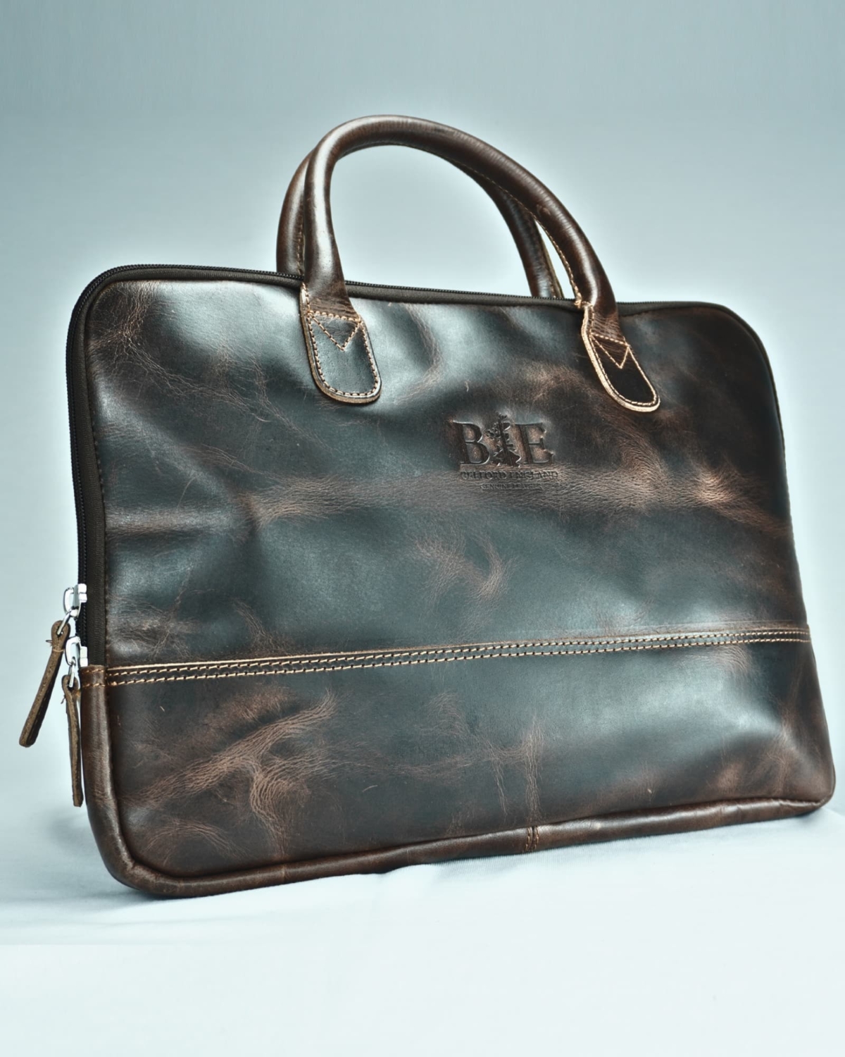 Executive Sleek Series - Men's Original Leather Laptop Bag (Dark Brown) Executive Sleek Series - Men's Original Leather Laptop Bag (Dark Brown)