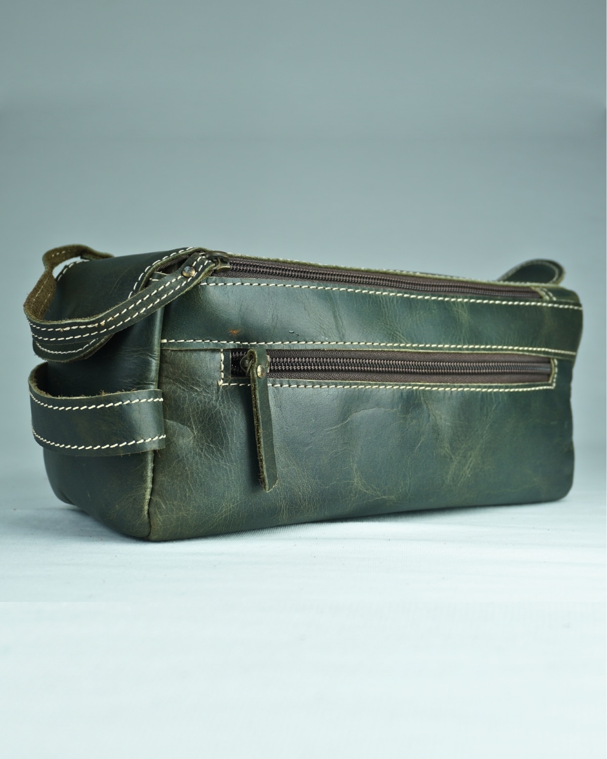 Granay - Original Leather Dopp Kit (Green) Granay - Original Leather Dopp Kit (Green)