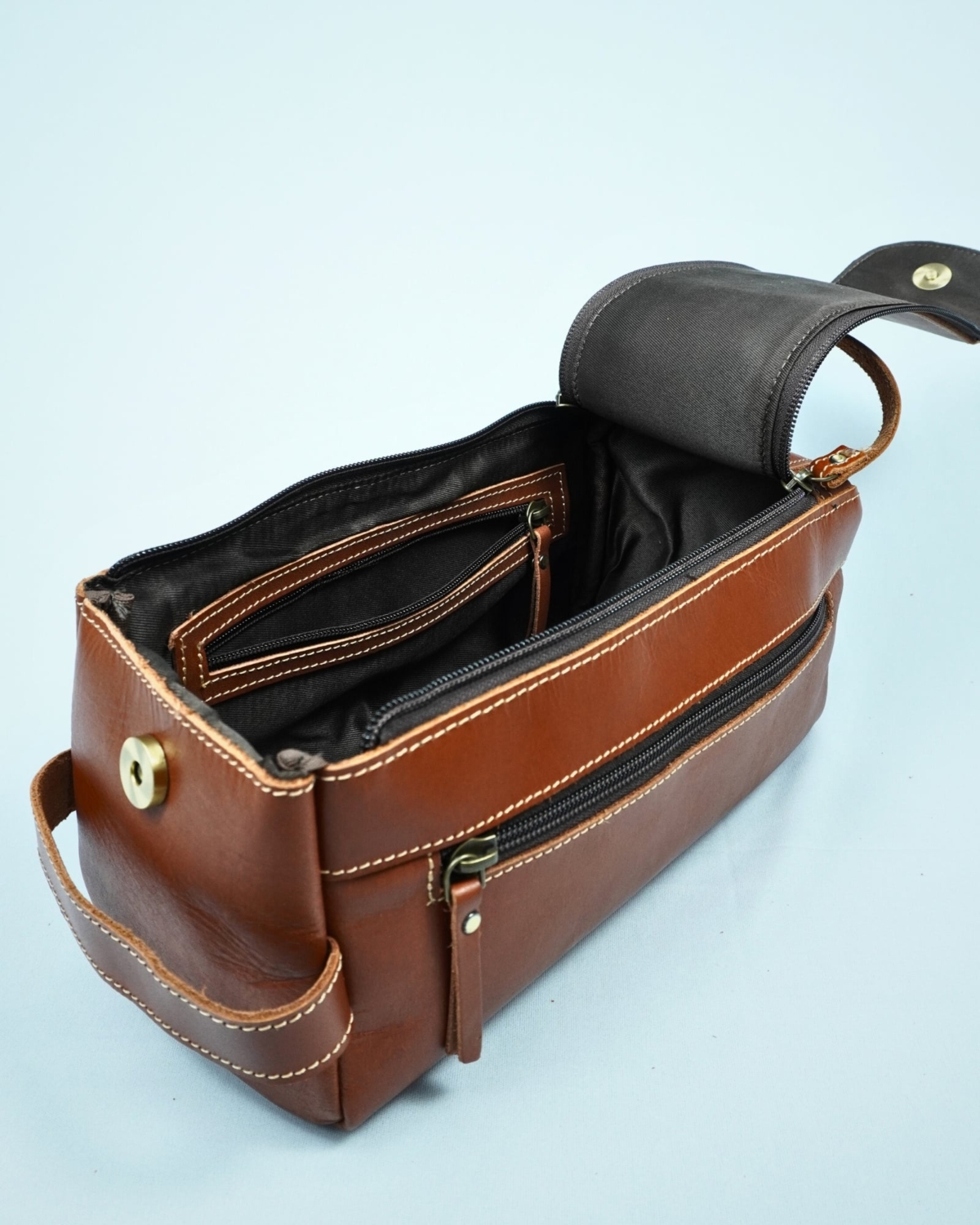 Japan - Original Leather Dopp Kit (Tan) Japan - Original Leather Dopp Kit (Tan)