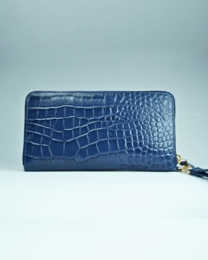 Mia - Women’s Original Leather Wallet (Premium Blue)