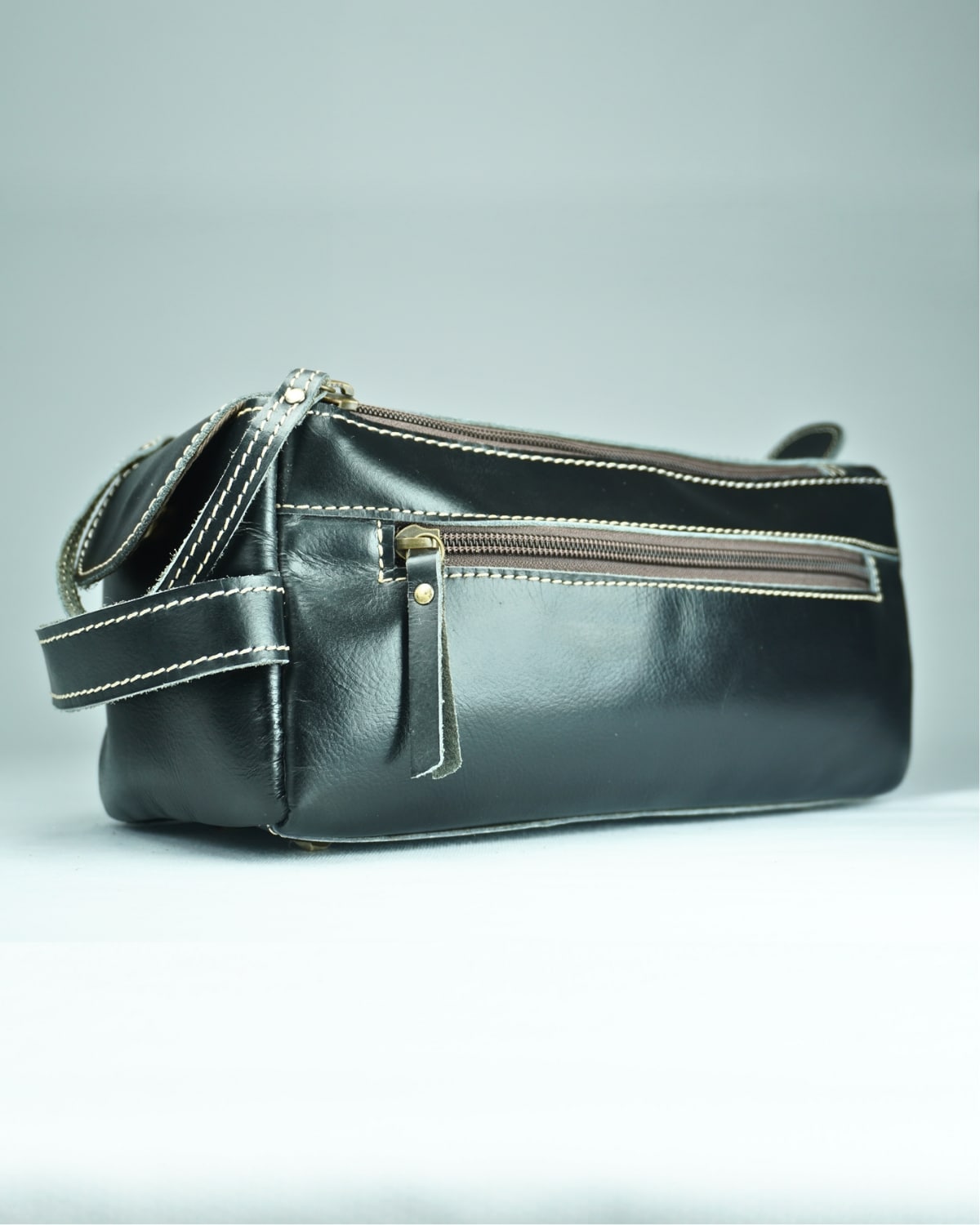 Mike - Original Leather Dopp Kit (Black) Mike - Original Leather Dopp Kit (Black)