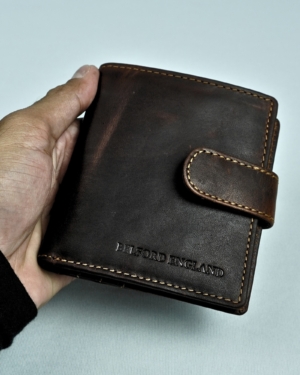 Braxton- Men’s Original Leather Wallet (Vintage Brown)