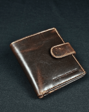 Braxton- Men’s Original Leather Wallet (Vintage Brown)