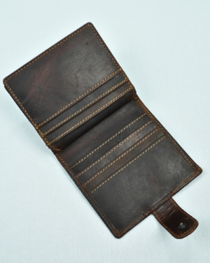 Braxton- Men’s Original Leather Wallet (Vintage Brown)