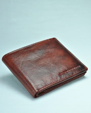 Chester - Men’s Original Leather Wallet (With 10 Card Slots) - cherry-blend - Color: Cherry-blend