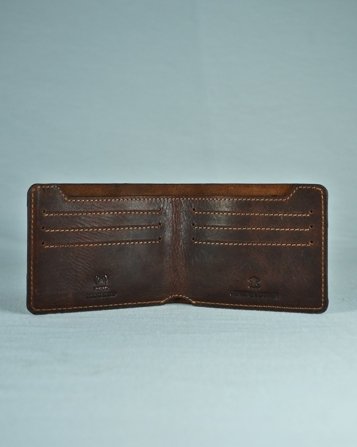 Heritage (Sleek Series) - Men’s Original Leather Wallet - vintage-brown - Color: Vintage-brown