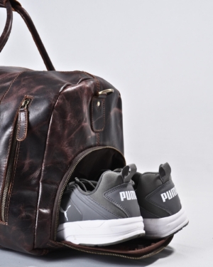 The Heritage Original Leather Travel Bag (Vintage Brown)