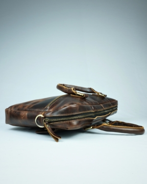 Executive Men's Original Leather Laptop Bag (Vintage Brown)