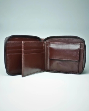 Luxury Series Men’s Original Leather Wallet (Cherry)