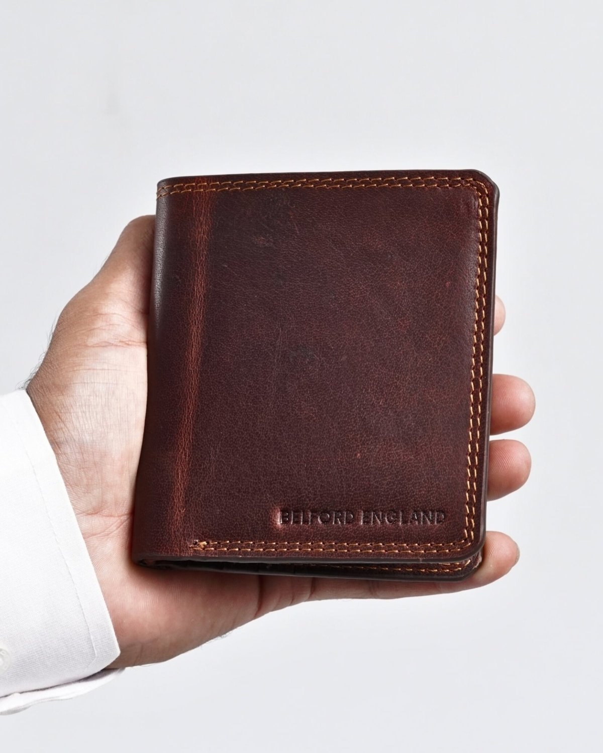 Aubrey - Men’s Original Leather Wallet - vintage-brown - Color: Vintage-brown