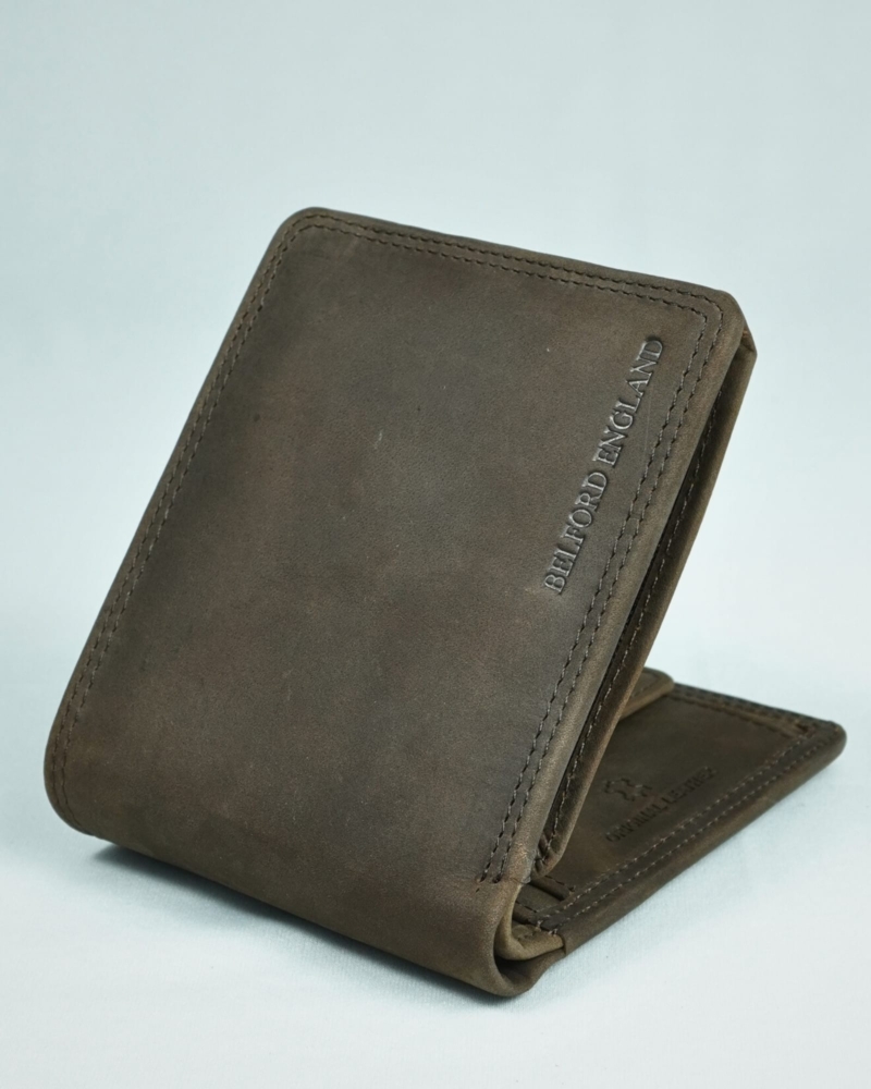 Cambridge Men’s Original Leather Wallet (Vintage Rustic Brown)