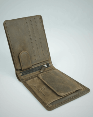 Cambridge Men’s Original Leather Wallet (Vintage Rustic Brown)